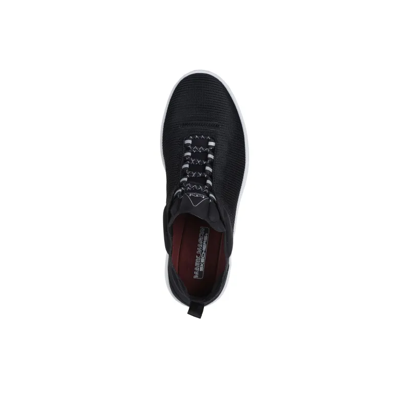 Skechers MARK NASON Lightweight Anti-Slip And Wear-Resistant Low-Top Casual Shoes Men's Black White-3