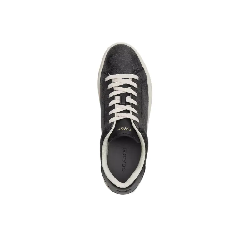 COACH High Line Low Top Skateboard Shoes Women's Black-3