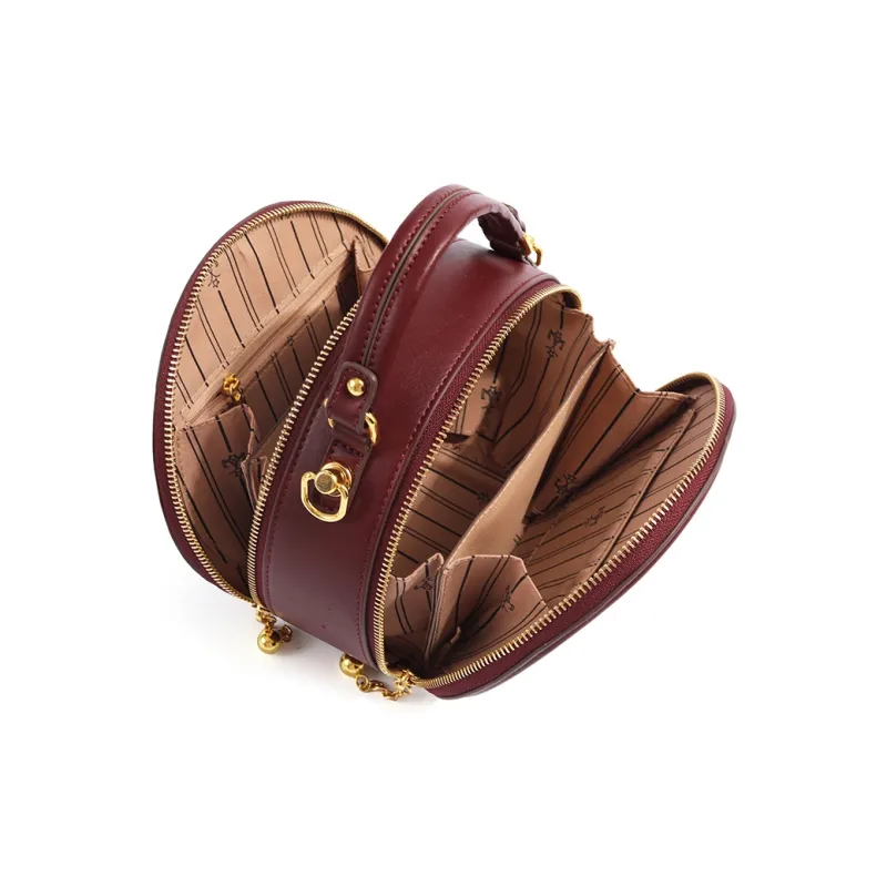 MISS GAIL Synthetic Leather Shoulder Bag Crossbody Bag Handbag Regular Women's Plaid Red-3