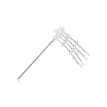 DVNRR S 990 Silver Foot Silver Hairpins Women's