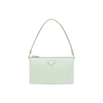 PRADA Leather Handbag Mini Women's Mint Green