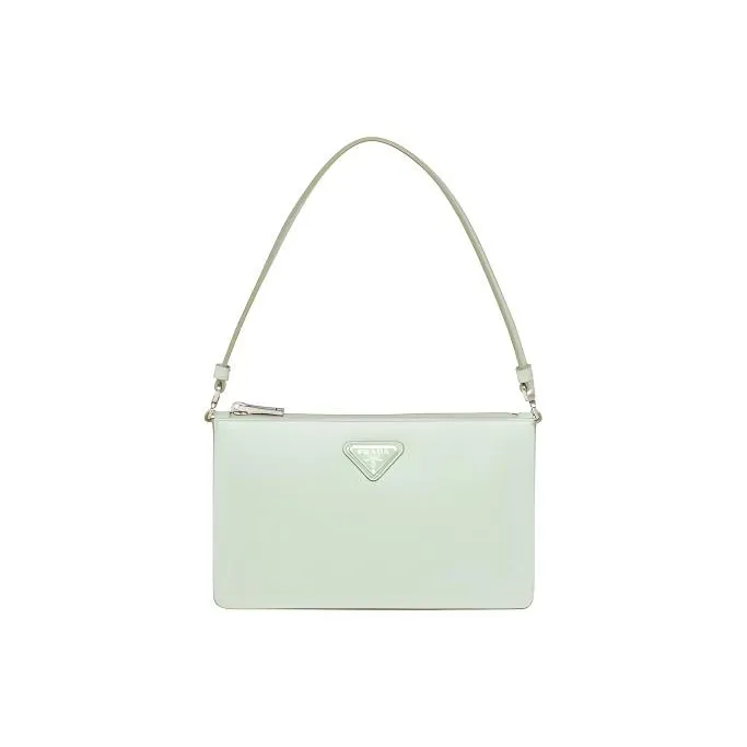 PRADA Leather Handbag Mini Women's Mint Green-0
