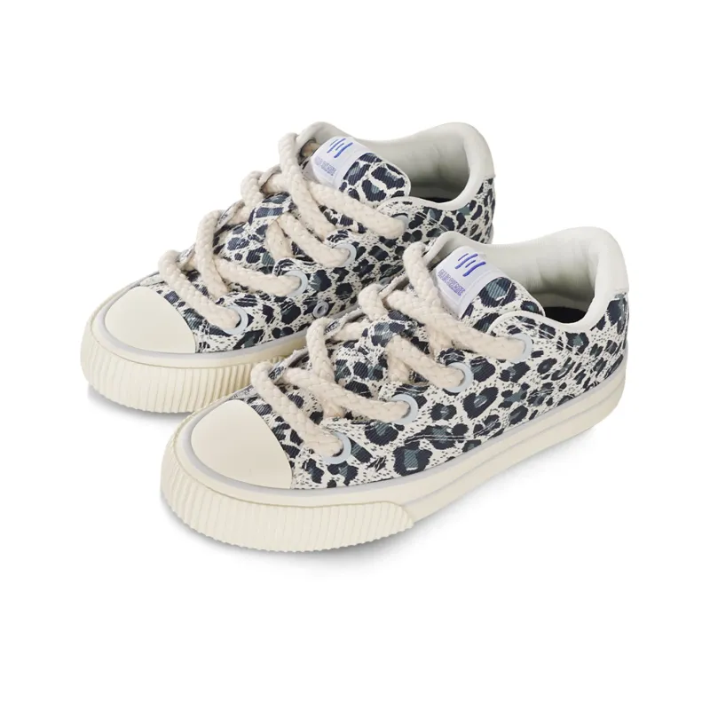 Ollieskate Wear resistant And Lightweight Low Top Skateboard Shoes Unisex Beige Blue-2