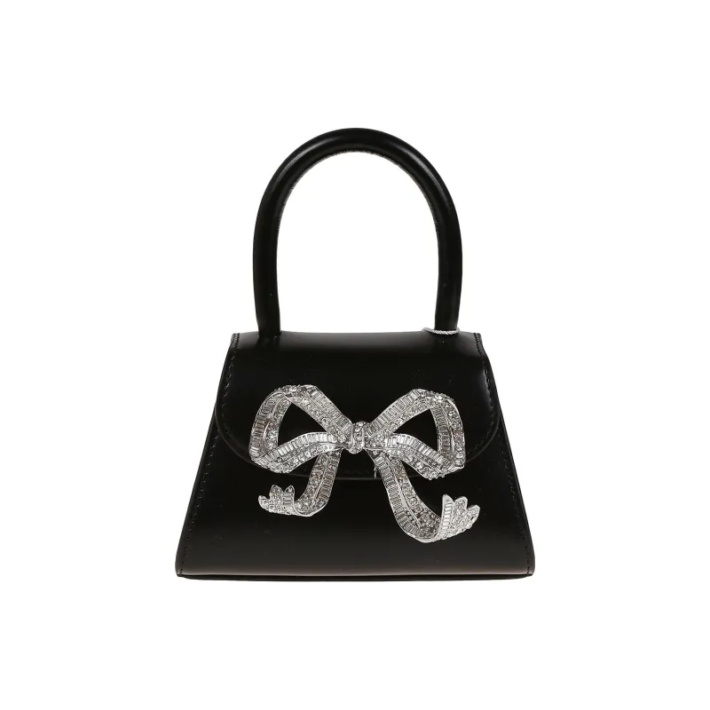 Self-portrait Calfskin Shoulder Bag Crossbody Bag Handbag Micro Women's Black-0