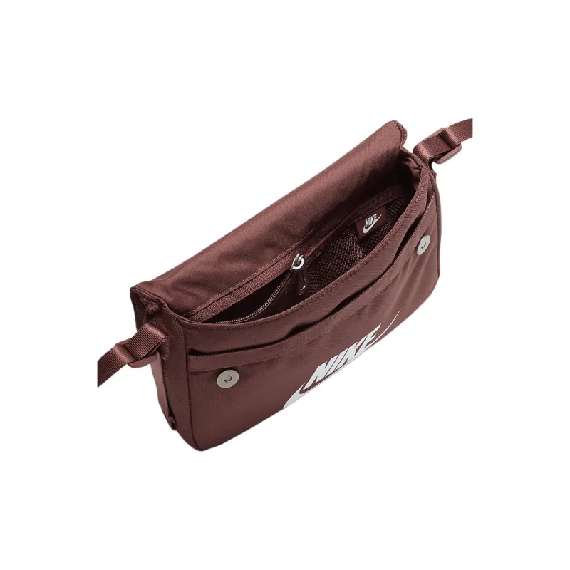 Nike Fabric Shoulder Bag Crossbody Bag Regular Unisex Red Brown-3