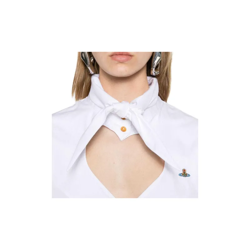 Vivienne Westwood Cut Out Cropped Shirt-4