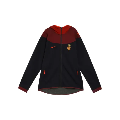 Nike X CLOT NRG GE Hoodie Black/Uni Red/Dark Maroon