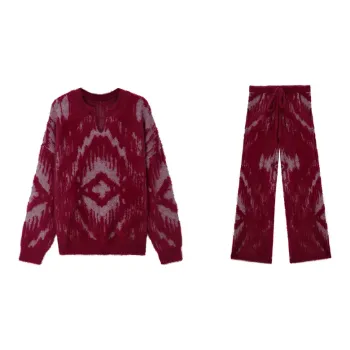 CICADAHOME Border God Pajama Set Women's Red