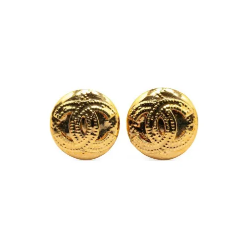 CHANEL 1994 Plated Cc Clip On Earrings Costume Earrings