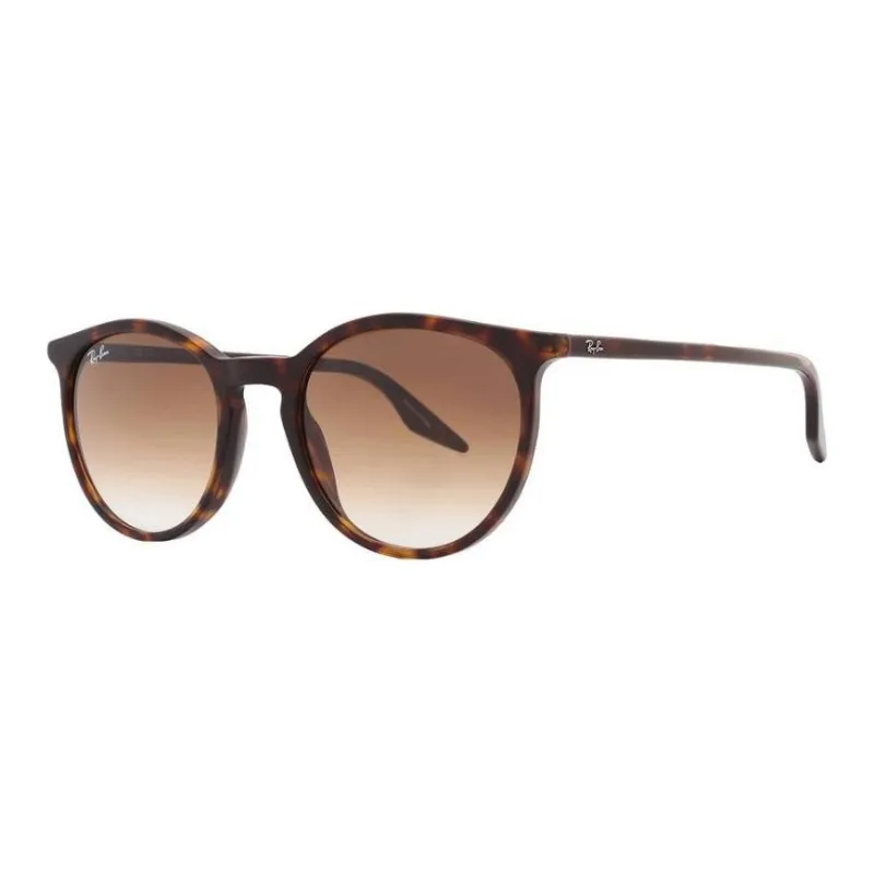 RayBan Acetate Round Sunglasses Unisex Havana Color Transparent/Brown-1