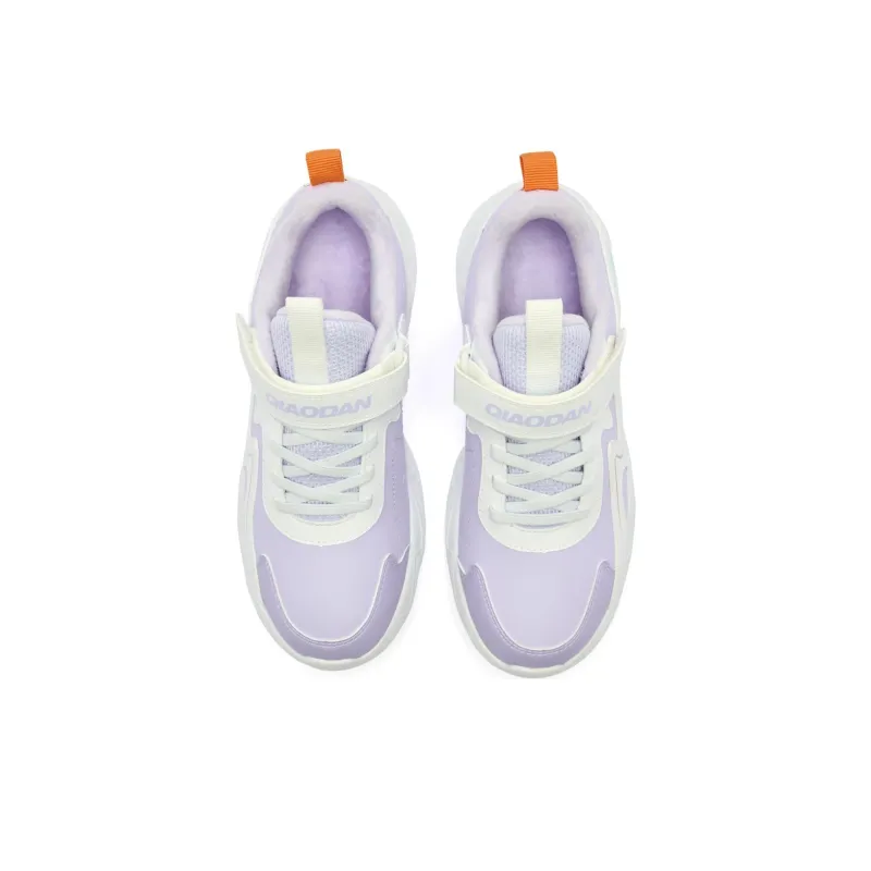 QIAODAN Anti Slip Wear Resistant Low Top Kids Lifestyle Shoes Purple Teenagers-3