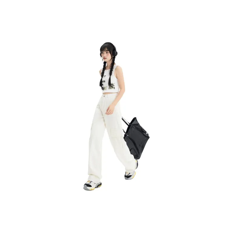 SONGS ALONG Jeans Women's Milk White-2