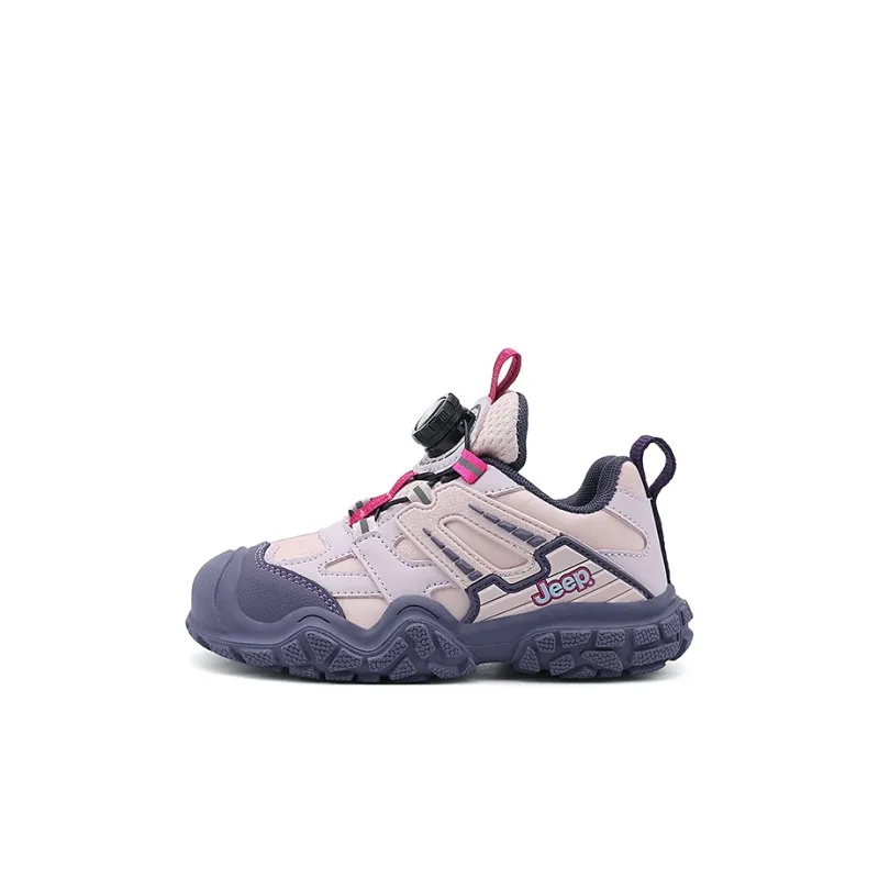 Jeep Wear Resistant Cushioning Slip Resistant Breathable Kids Lifestyle Shoes Pink Purple Kids'-0