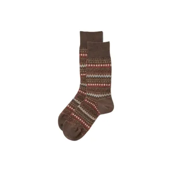 UNIQLO Knee High Socks Men's 1 Pack Chestnut