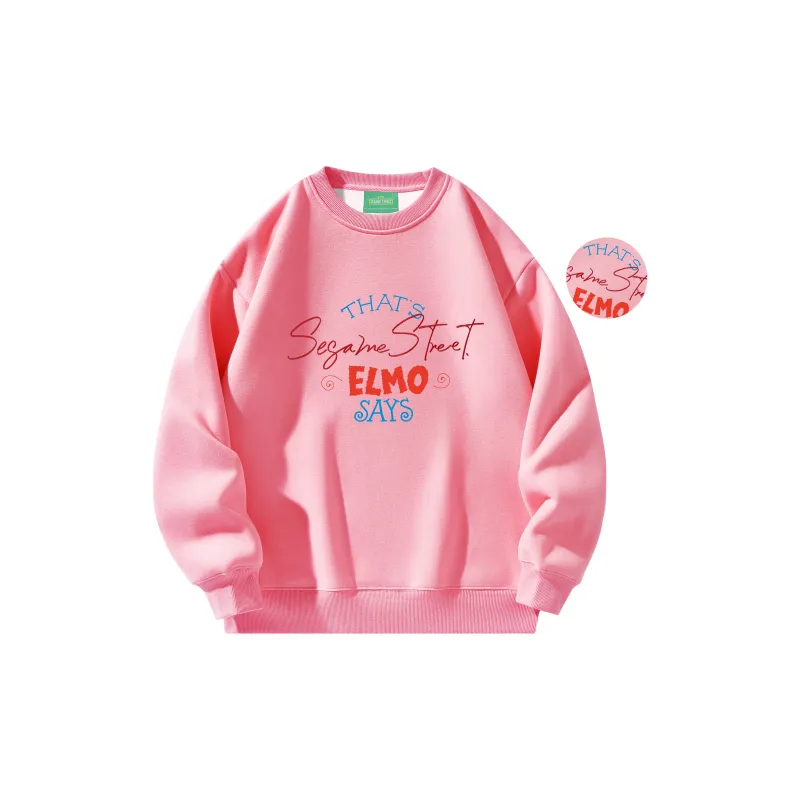 SESAME STREET Sweatshirt Thickened And Fleece Lined Optional Unisex-21