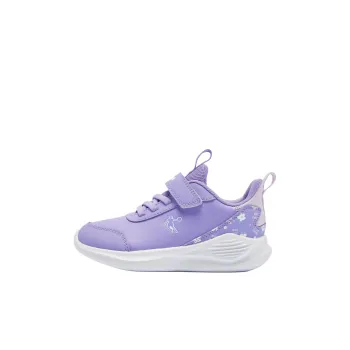 QIAODAN Slip Resistant Cushioning Low Top Kids' Running Shoes Purple Children Aged 3 7 Years Old
