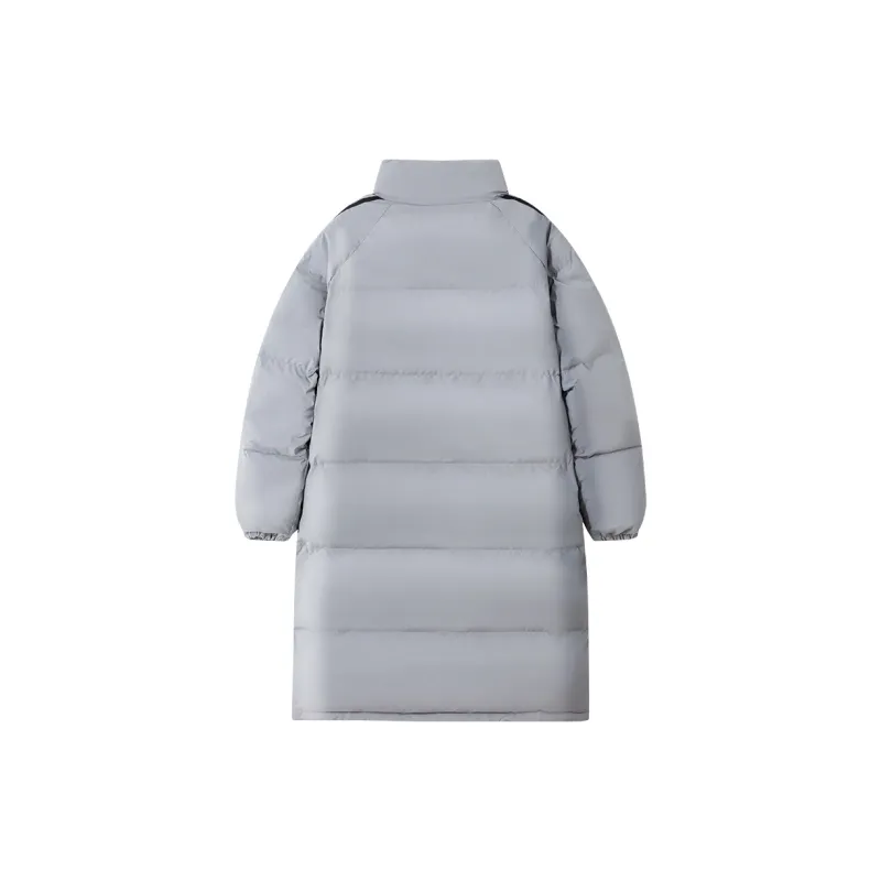Suamoment White Duck Down Warm Loose Fit Winter Versatile Coat Unisex-9