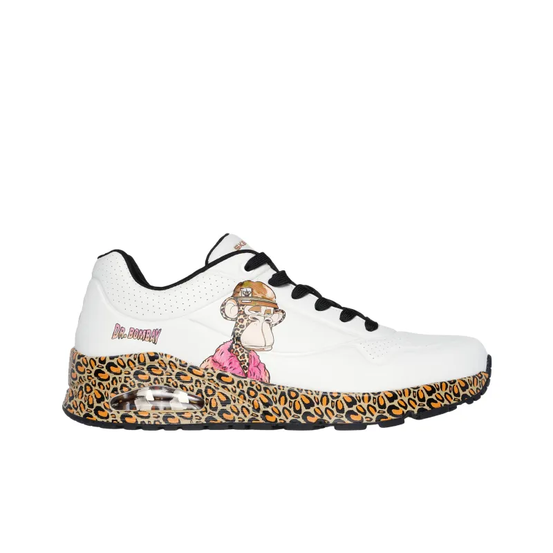 Snoop Dogg x Skechers Uno Slip-Resistant Support Wear-Resistant Low-Top Casual Shoes Men's White-1