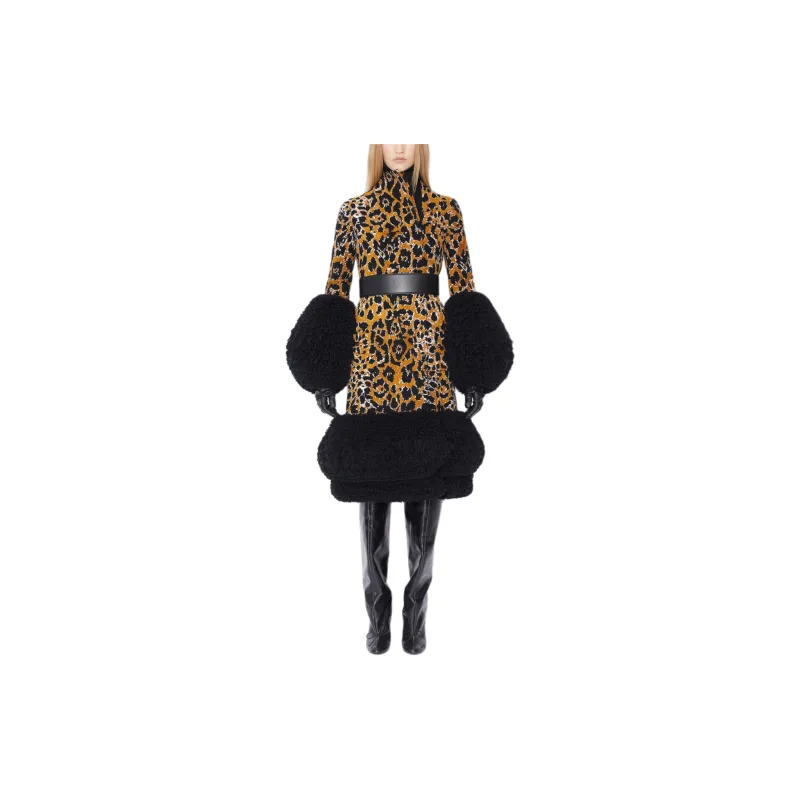 Alaia Coats Women's Leopard Print-1