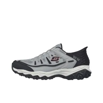 Skechers After Burn Anti Slip Wear Resistant Low Top Outdoor Shoes Men's Gray Black