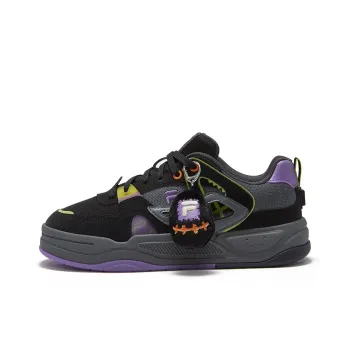 FILA FUSION BANK II Anti Slip Wear Resistant Low Top Skateboard Shoes Women's Black Purple