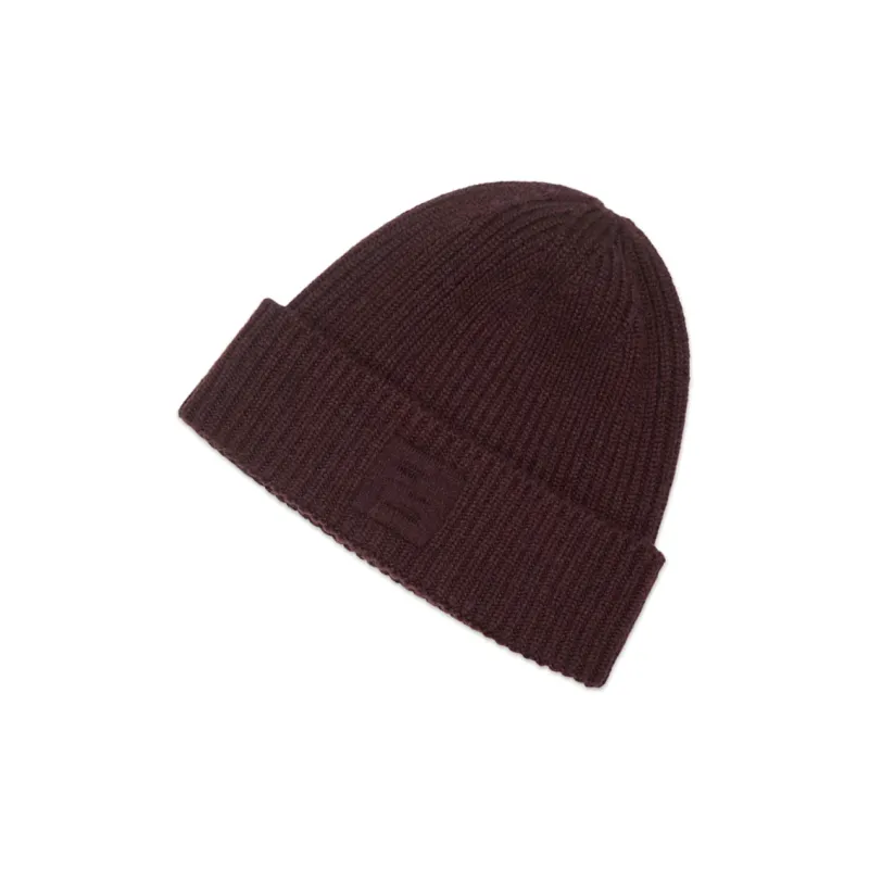 FENDI Logo Detailed Turn-Up Brim Beanie-1