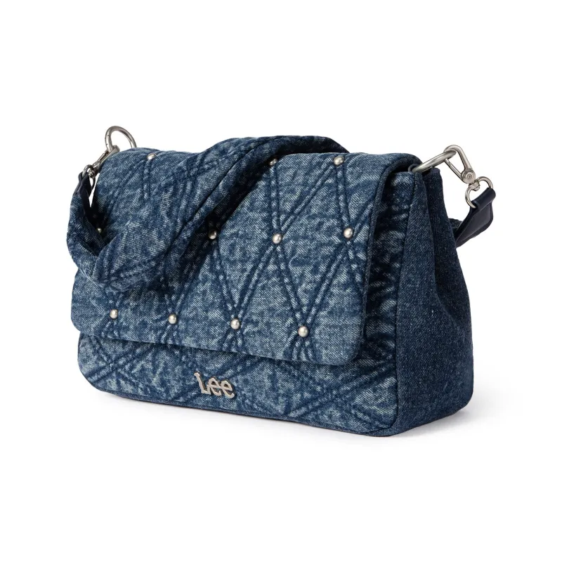 Lee Denim Shoulder Bag Regular Women's Vintage Denim Blue-4