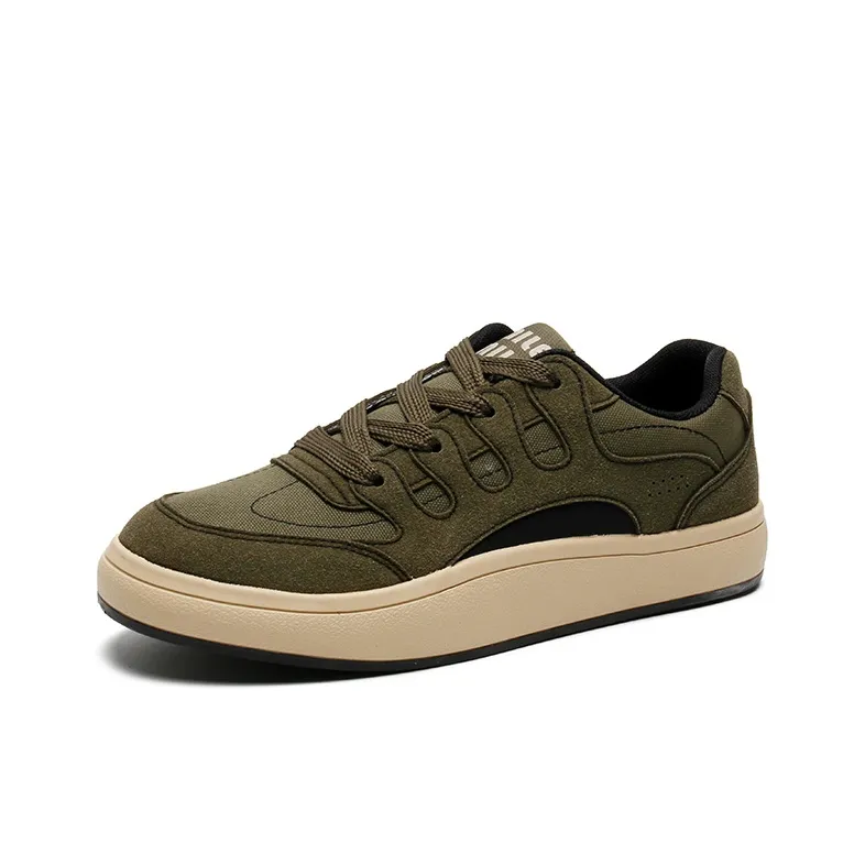 Wooden Rabbit Anti Slip Wear Resistant Low Top Skateboard Shoes Men's-10