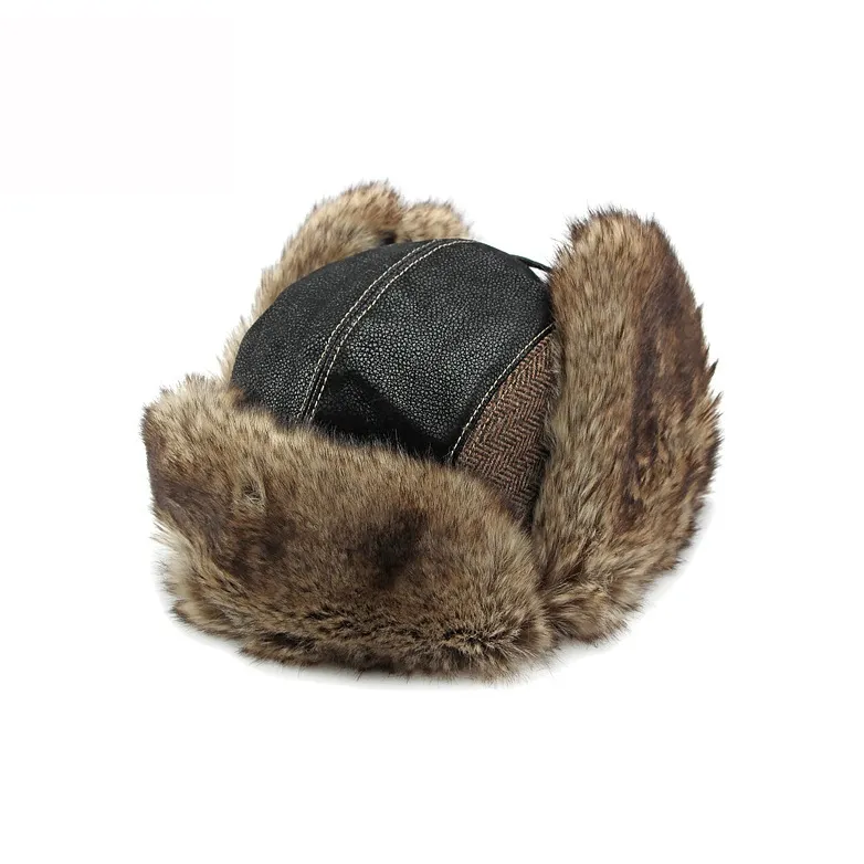 TUCANO Artificial Leather Trapper Hats Unisex-3