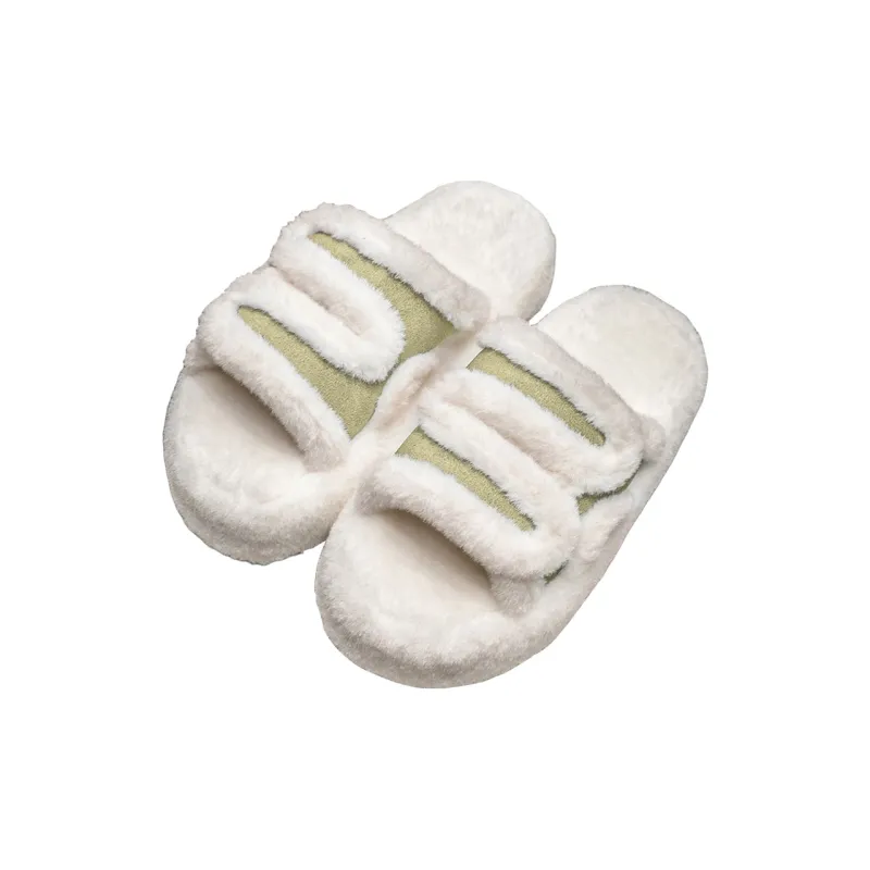 Ailise Cotton Slippers Black/Apricot/Brown/Gray-5