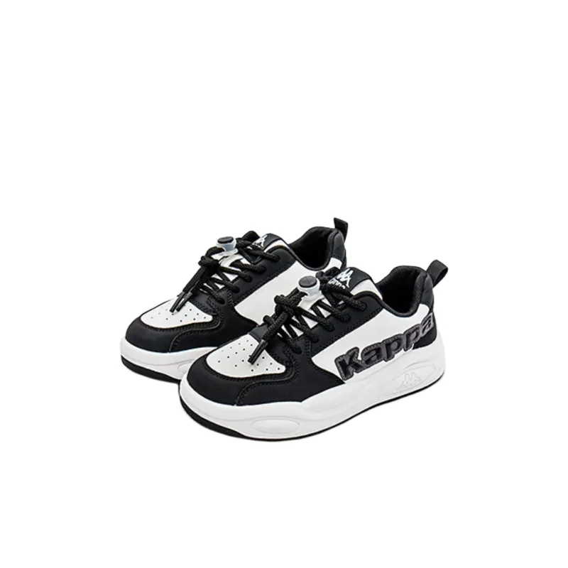 KAPPA KIDS Anti Slip Wear Resistant Low Top Kids Lifestyle Shoes Black White Kids'-1