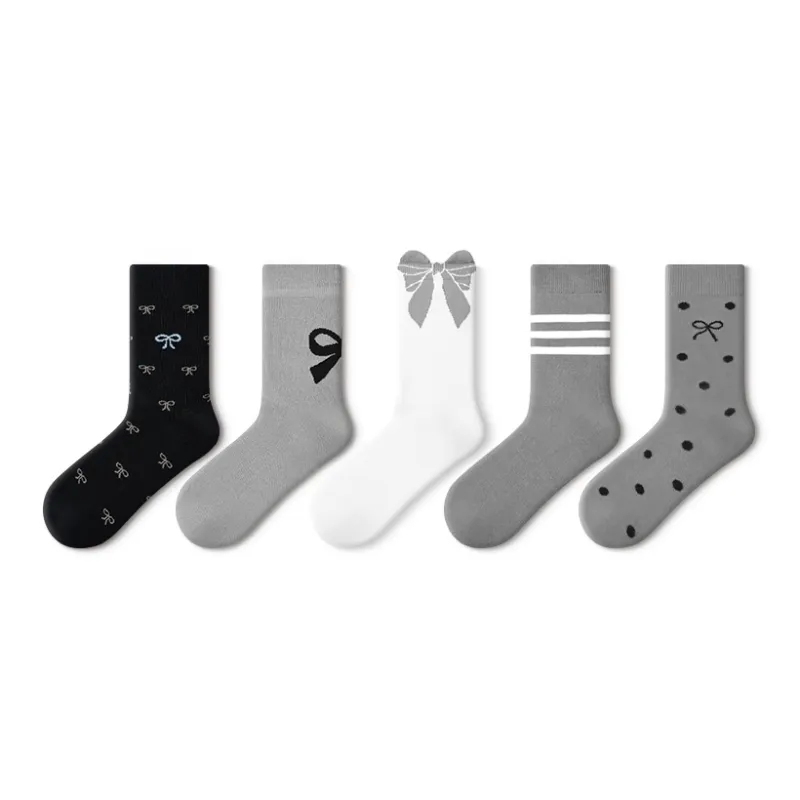 Primeet Mid Calf Socks Women's 5 Pack-22