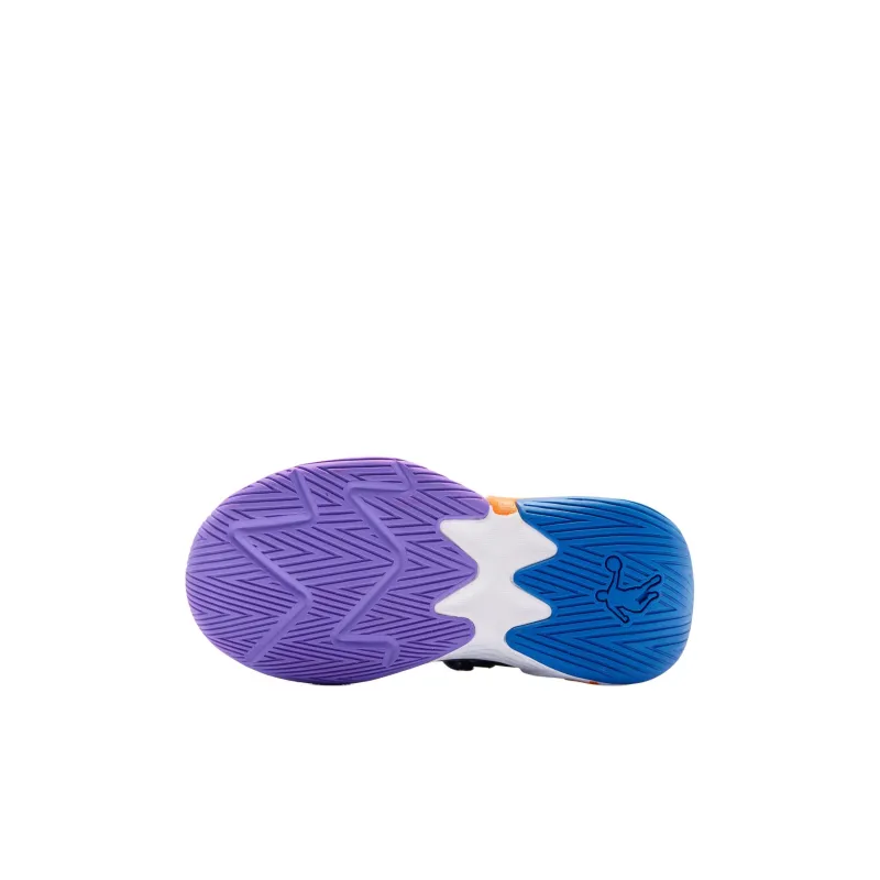 QIAODAN Anti Slip Wear Resistant Mid Top Children's Basketball Shoes Blue Children Aged 3 7 Years Old-4