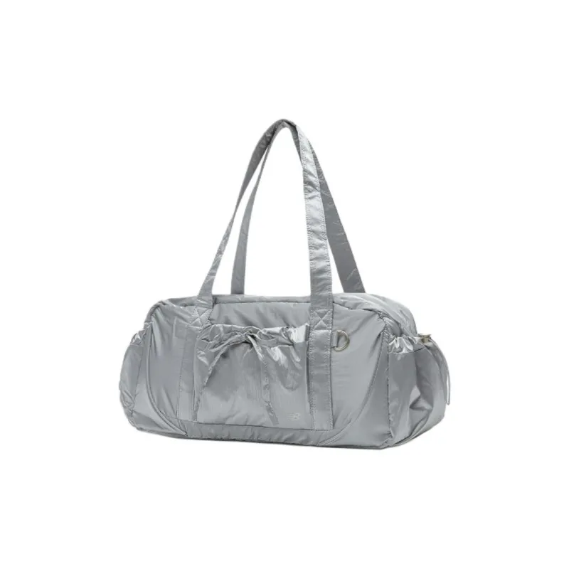 New Balance Nylon Handbag Travel Bag 13.5L Unisex Silver-1