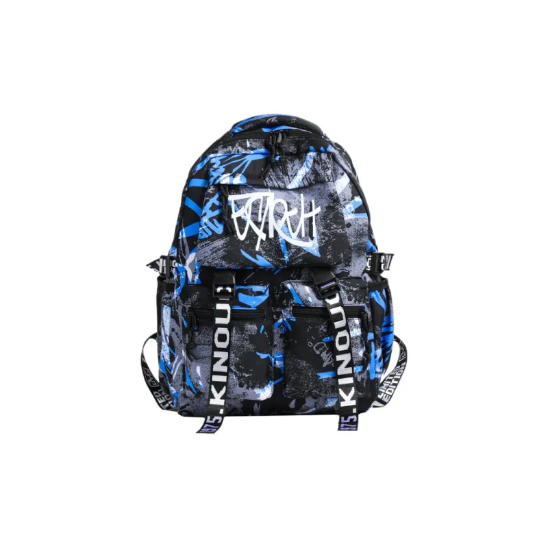Gorora Nylon Fabric Backpack Regular Unisex Multicolor-8