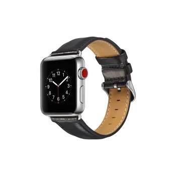Vobafe Compatibility Apple Iwatch S6/5/4/3/2/1/SE Mad Horse Pattern Top Grain Cow Leather Strap Smart Watch Accessories