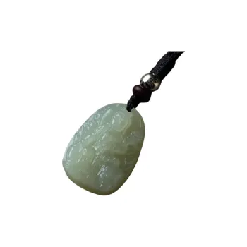 Andaozi Hetian Jade Necklaces Pale Greenish White Jade Unisex
