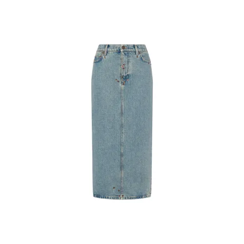 MOSCHINO Denim Midi Skirt