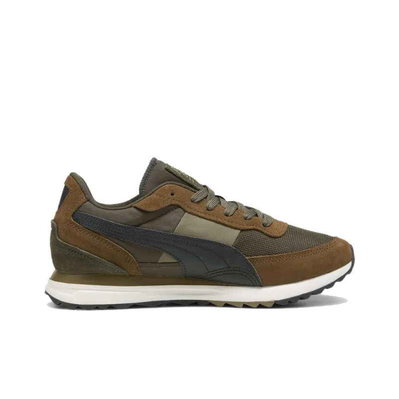 PUMA Road Rider Anti Slip Wear Resistant Low Top Casual Running Shoes Unisex Tan-1