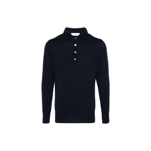 LARDINI Polo Shirts Men Oxford Blue