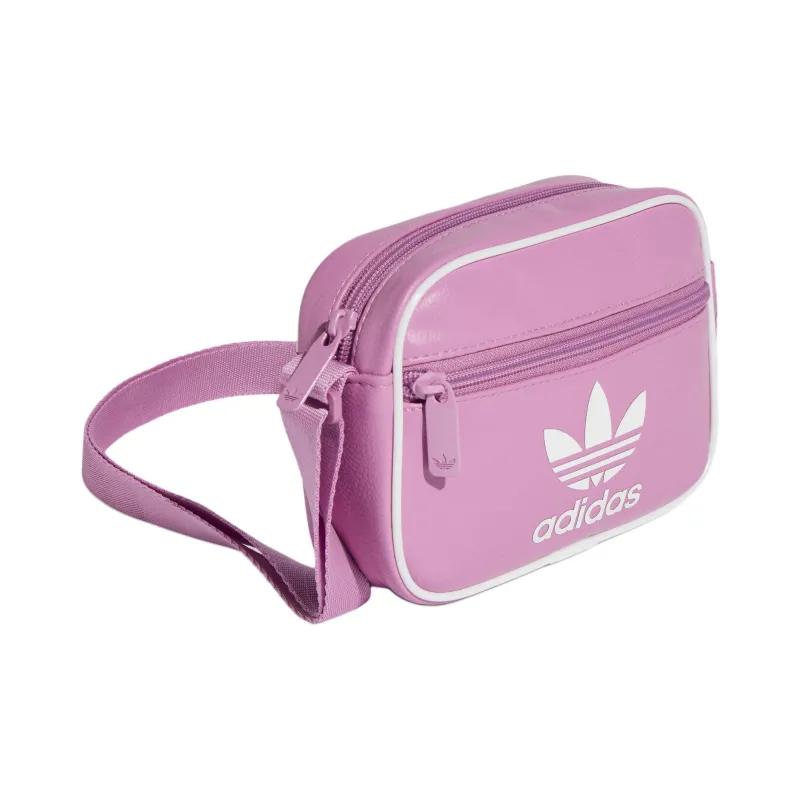 Adidas Originals ADICOLOR CLASSICS Polyurethane Shoulder Bag, Crossbody Bag Mini Unisex Pink Purple-1