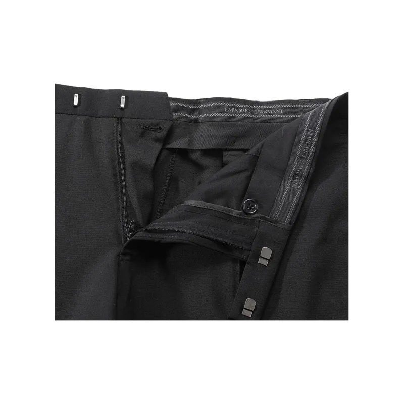 EMPORIO ARMANI FW24 Suit Trouser Men's Black-4