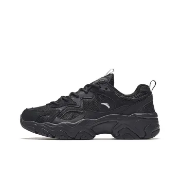 CHAOJIANTA Meteorite Anti Slip Wear Resistant Low Top Chunky Sneakers Women's Black