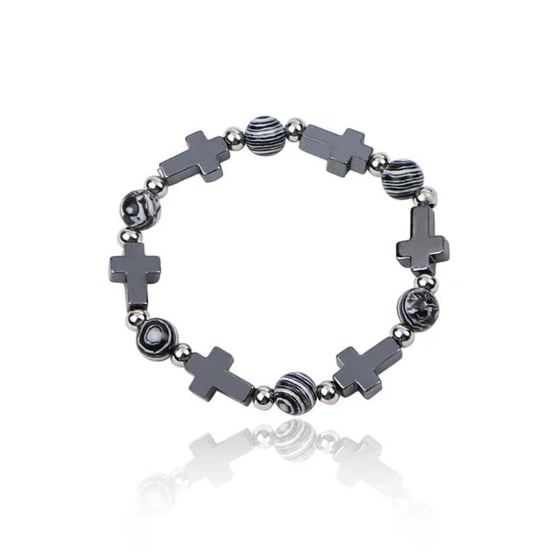 MAGICPOLE Acrylic Bracelets Men's Black Suitable For Gifting Or Personal Use-0