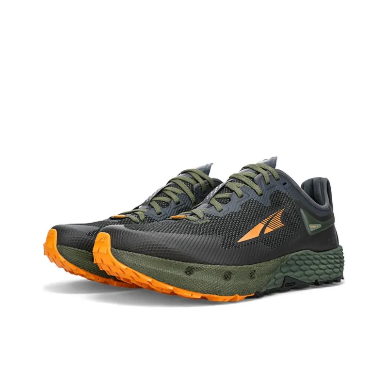 Altra Timp 4 Anti-Slip Wear-Resistant Low-Top Trail Running Running Shoes Men's Black Green-2