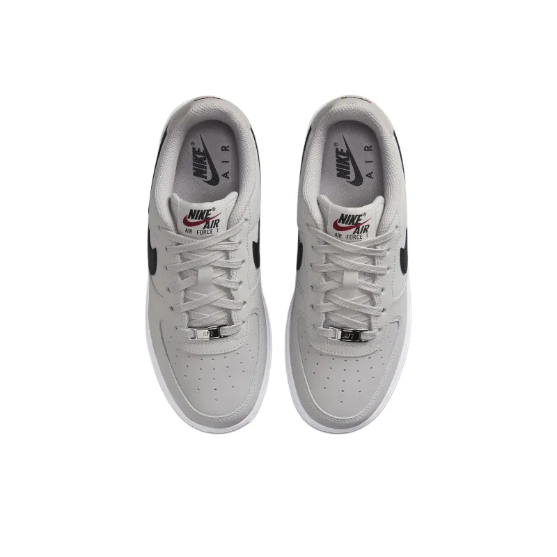 Nike Air Force 1 Anti Slip Wear Resistant Low Top Kids' Skateboarding Shoes Gray Unisex-3
