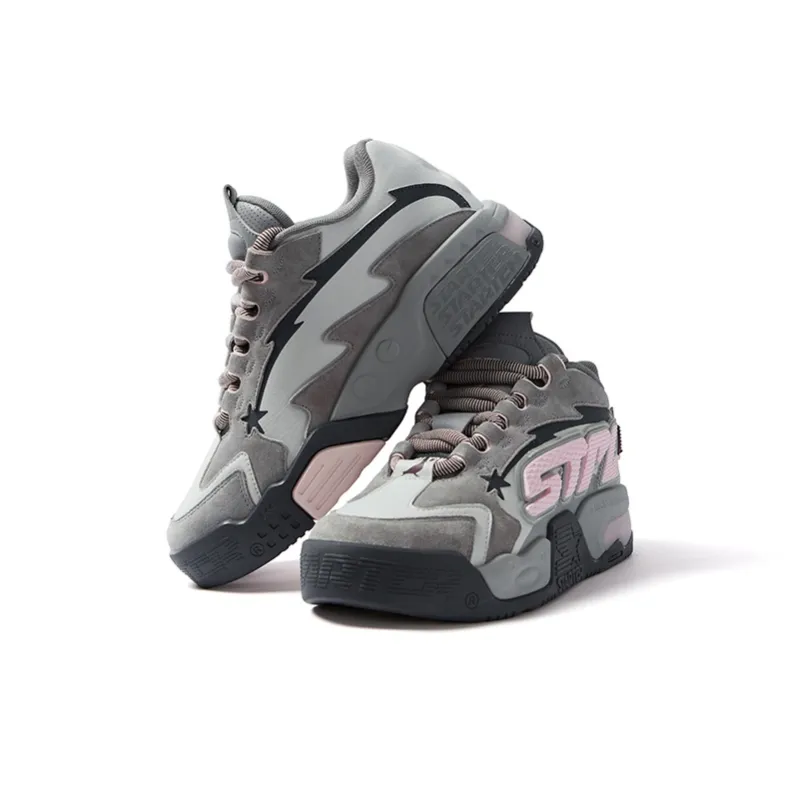 STARTER X Staple Skateboard Shoes Unisex Low Top Gray-2