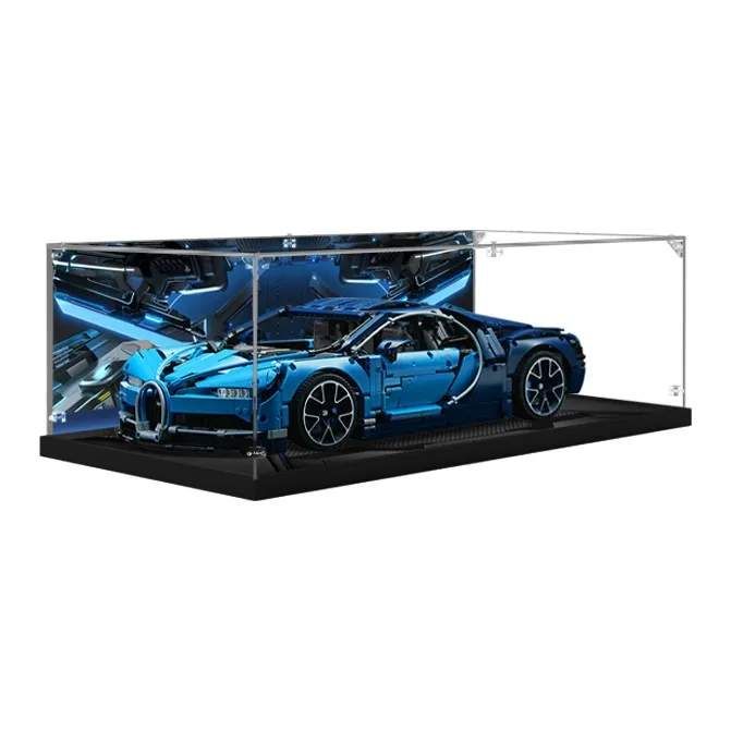 KGBOX 42083 Bugatti Veyron Chiron Transparent Acrylic Dust Cover Dustproof Box Model Accessories-1