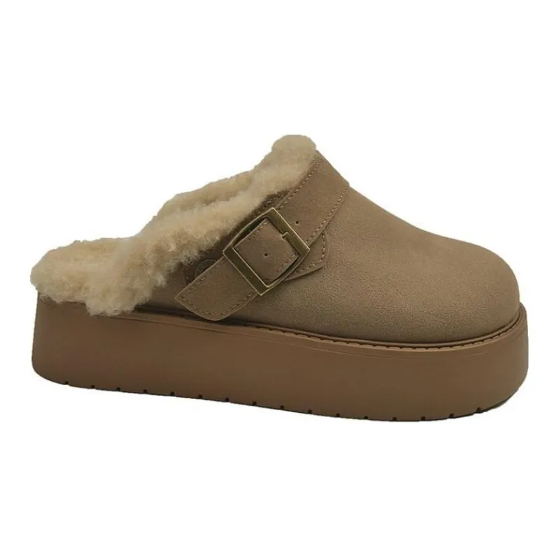 Yamada Hyakuju Home Slippers Khaki Light Brown-1