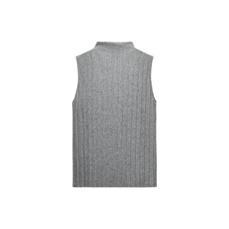 ZARA Tank Tops Women's Gray-1
